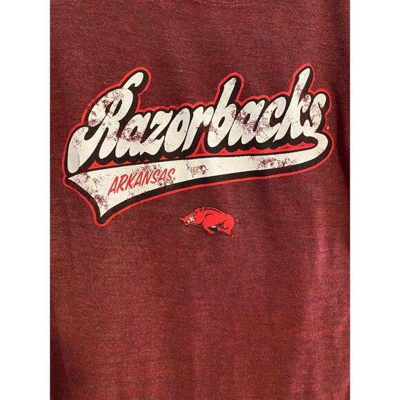 5th & Ocean Arkansas Razorbacks Tee Womens L Short Sleeve Graphic Top Casual - Picture 7 of 8